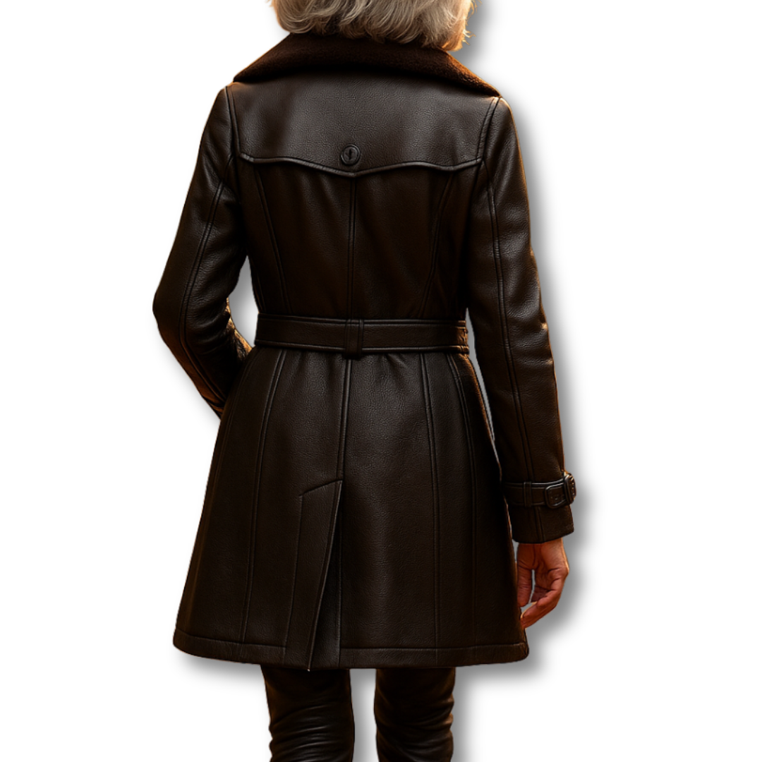 Tilde | Elegant 3/4 Läderkappa