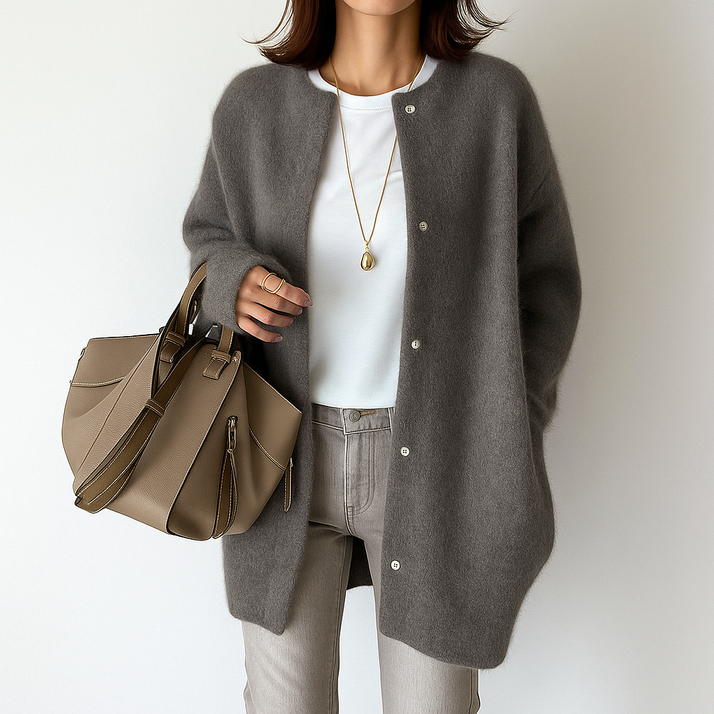Sila | Elegant Cardigan med Klassisk Design