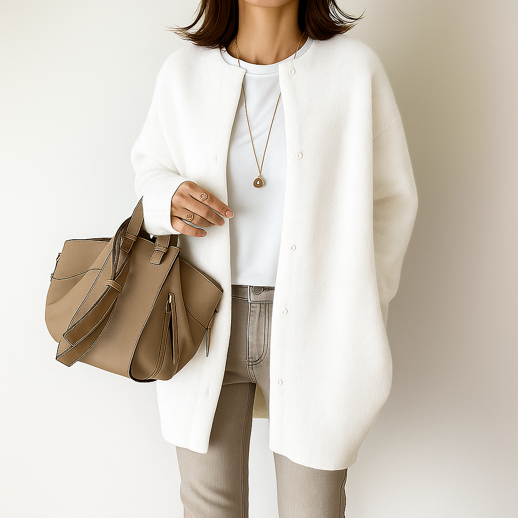 Sila | Elegant Cardigan med Klassisk Design
