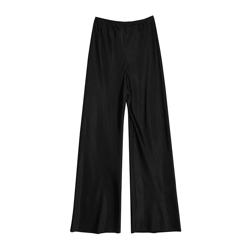 CIVILON Stockholm™ | Satin Byxor med Vid Ben
