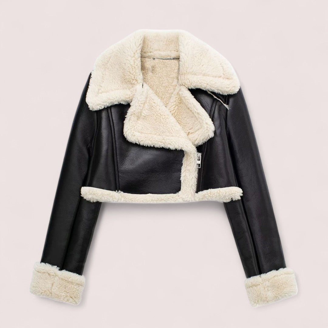 CIVILON Stockholm™ |  Kort Shearlingjacka