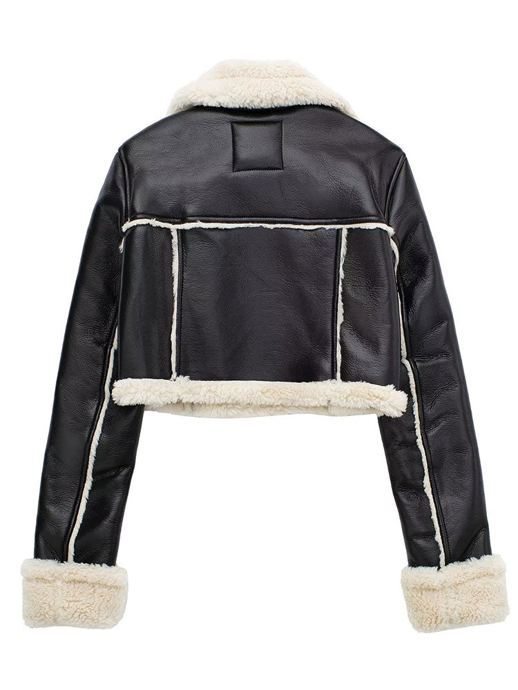 CIVILON Stockholm™ |  Kort Shearlingjacka