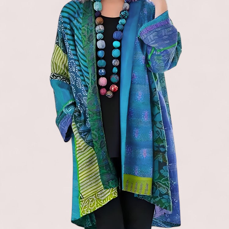 CIVILON Stockholm™ |   Konstnärlig Patchwork Kimono Jacka
