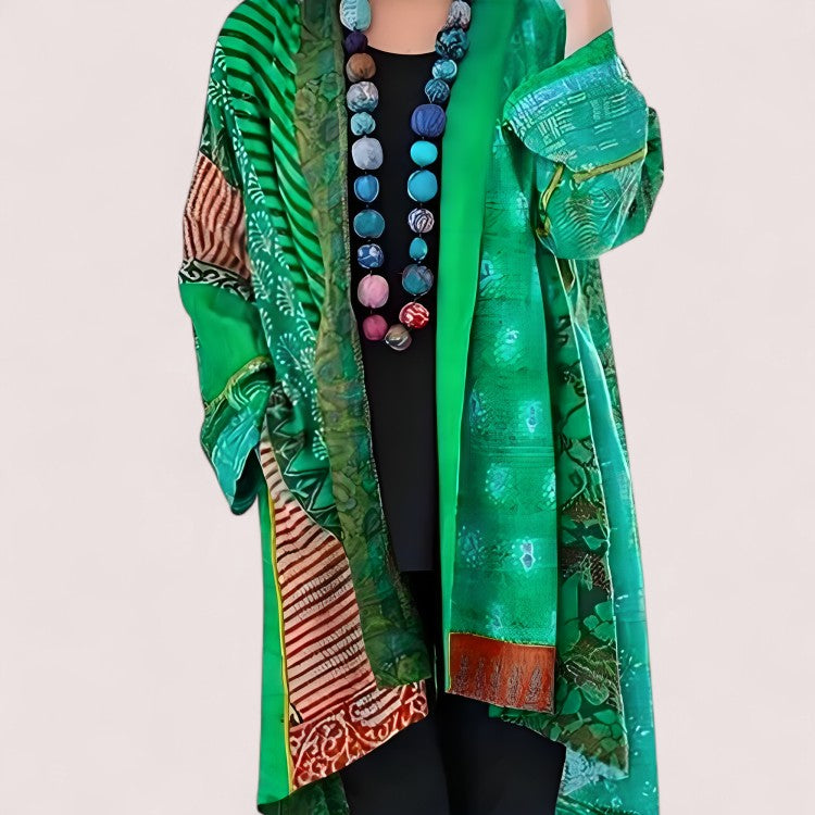 CIVILON Stockholm™ |   Konstnärlig Patchwork Kimono Jacka