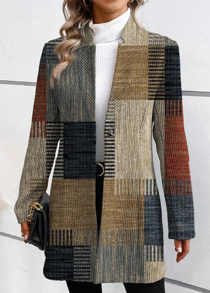 Lina™ | Elegant Blazer Med Mönster